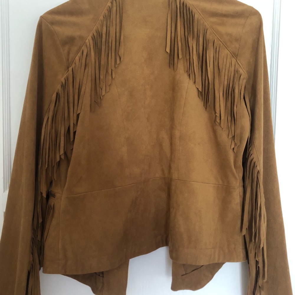Fringe suede jacket